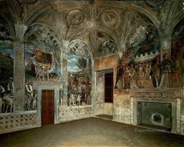 アンドレア・マンテーニャ Painting - 西壁と北壁の眺め ルネサンスの画家アンドレア マンテーニャ